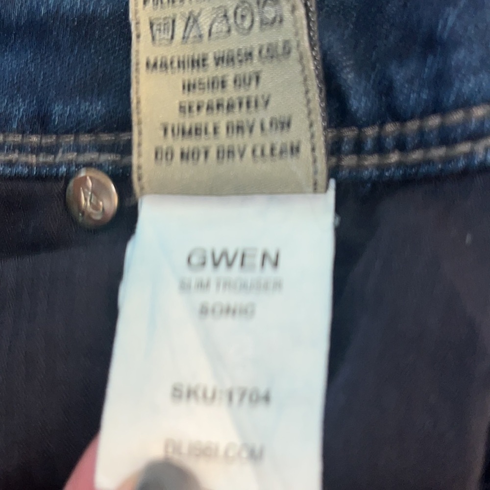 DL1961 Gwen Slim Trouser Comfort Stretch Dark size 29 excellent condition - Picture 7 of 9